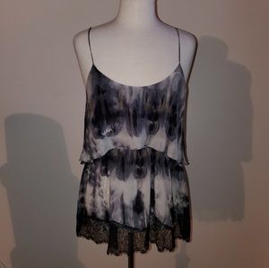 Central Park West Camisole with lace hem